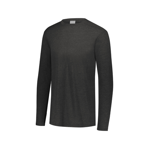 [FTLCUBBK-AXS-LOGO1] Decker Men's Tri-Blend T-Shirt - Long Sleeve (Adult XS, Black, Logo 1)