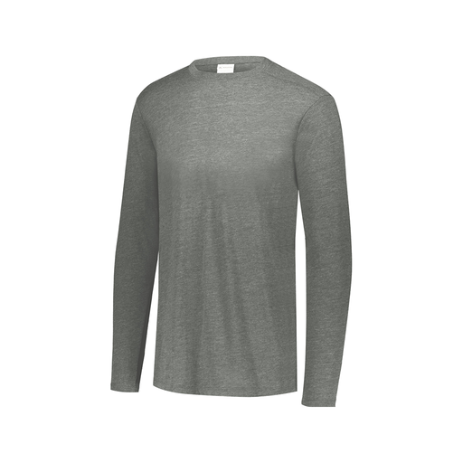 [FTLCUBGY-AXS-LOGO1] Decker Men's Tri-Blend T-Shirt - Long Sleeve (Adult XS, Gray, Logo 1)